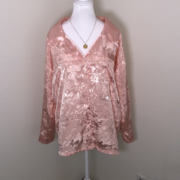 Victoria’s Secret Vintage Gold Label Pajama Button Down - Picture 1 of 9